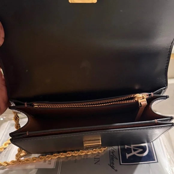 Tory Burch Black Crossbody Bag with Gold Accent - Picture 4 of 5